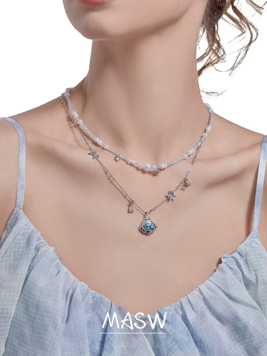 Sea Secret Beaded Necklace