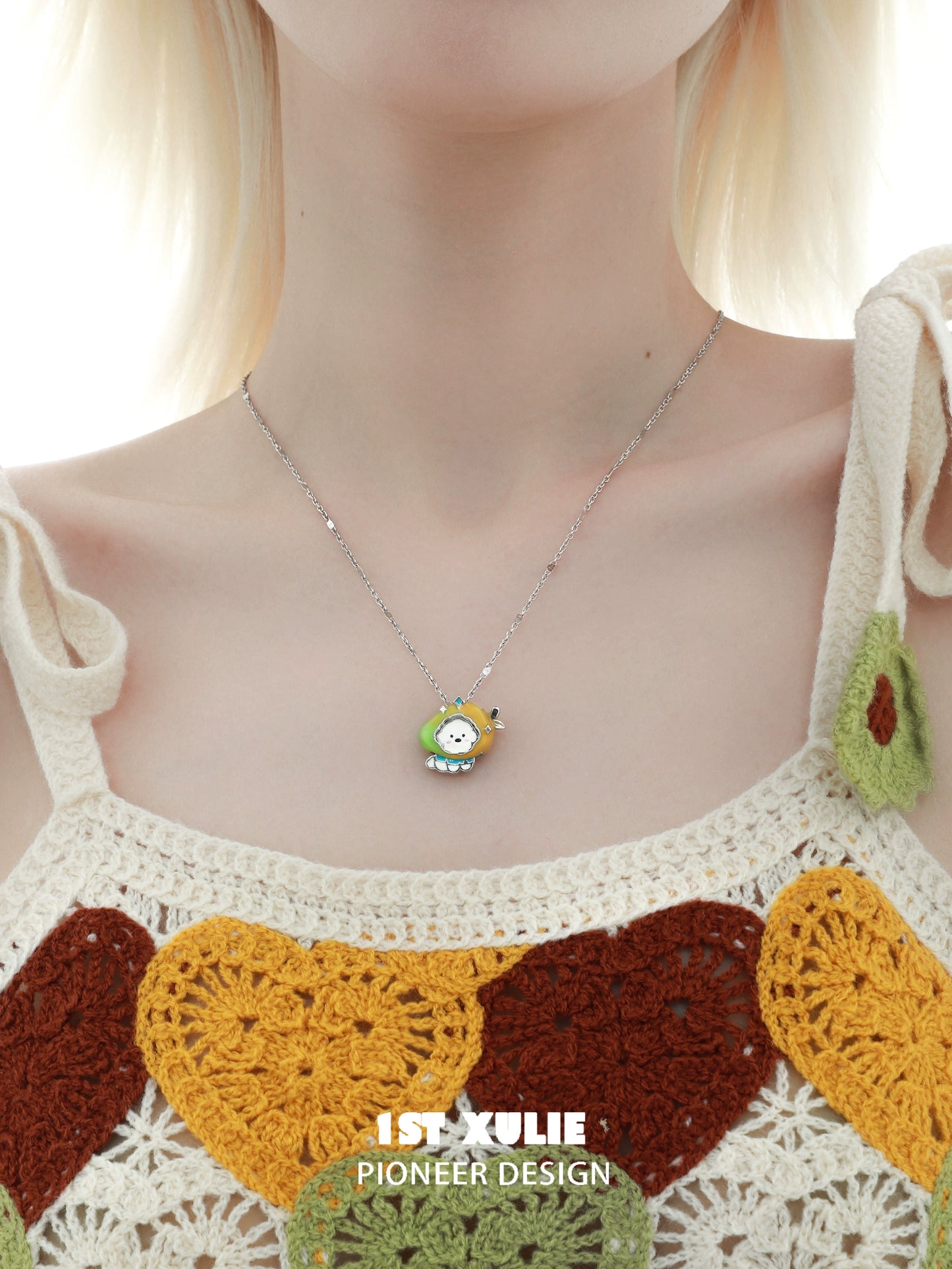 Sweet Fruit Puppy Necklace