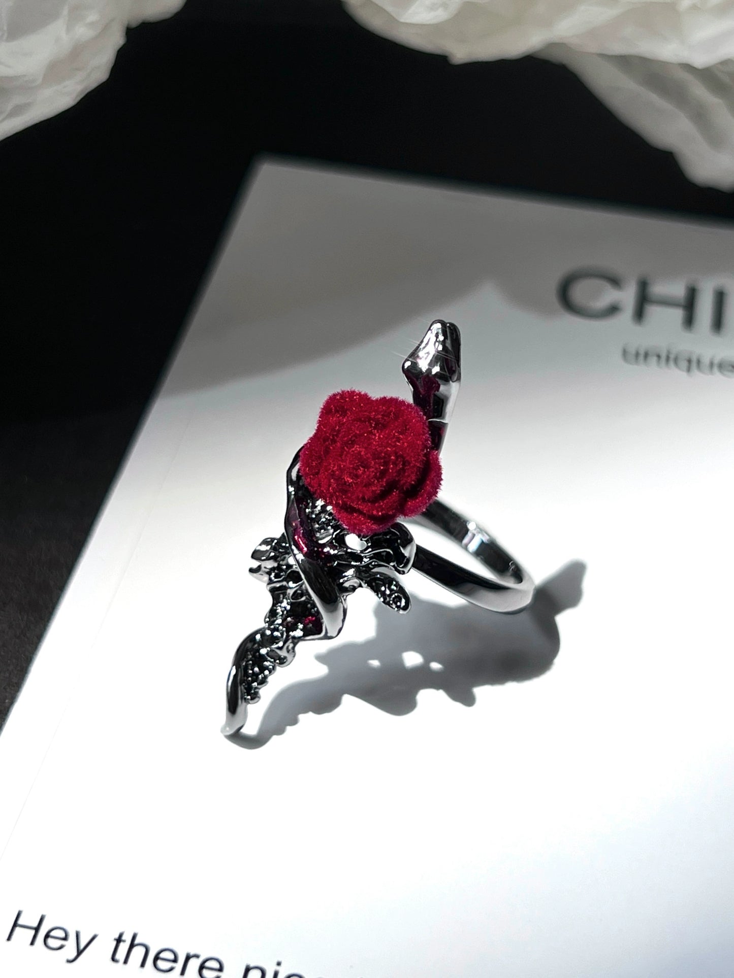 "Rose Snake" Wrap Ring