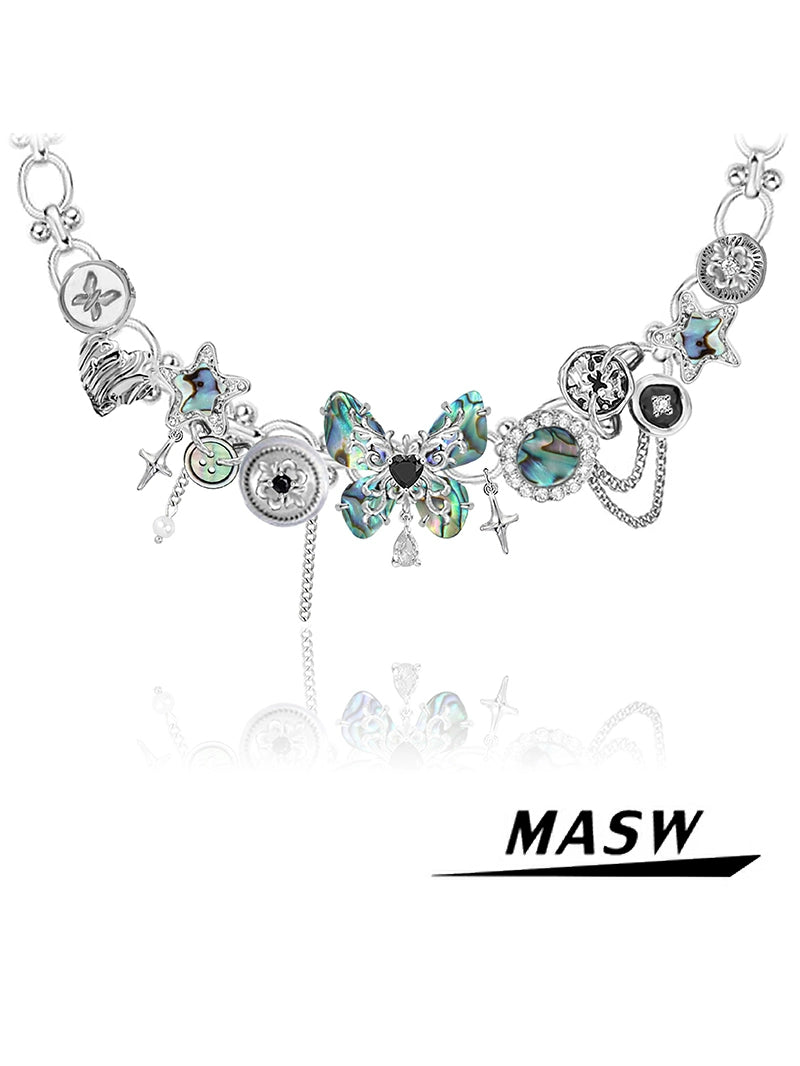 Dream Shell Butterfly Necklace