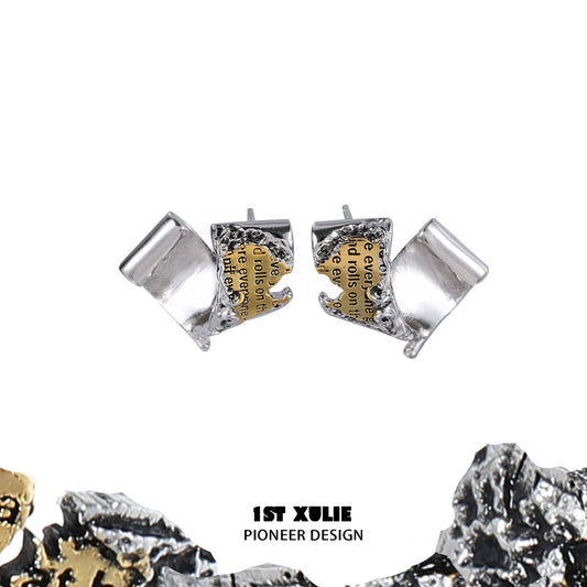 Gold Immortal Love Map Earrings