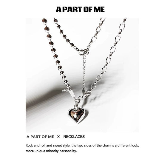 Rock Heart Y2K Necklace