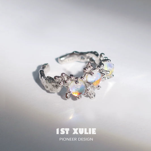 Summer Dream Moonstone Silver Ring