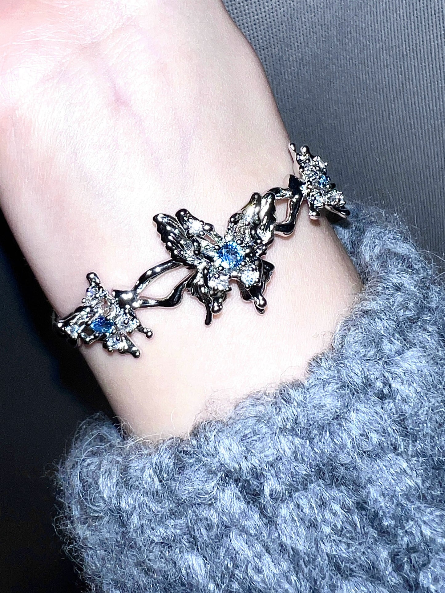"Dream Butterfly" Zircon Bracelet