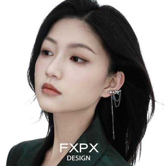 Forest Star Fringe Ear Clip