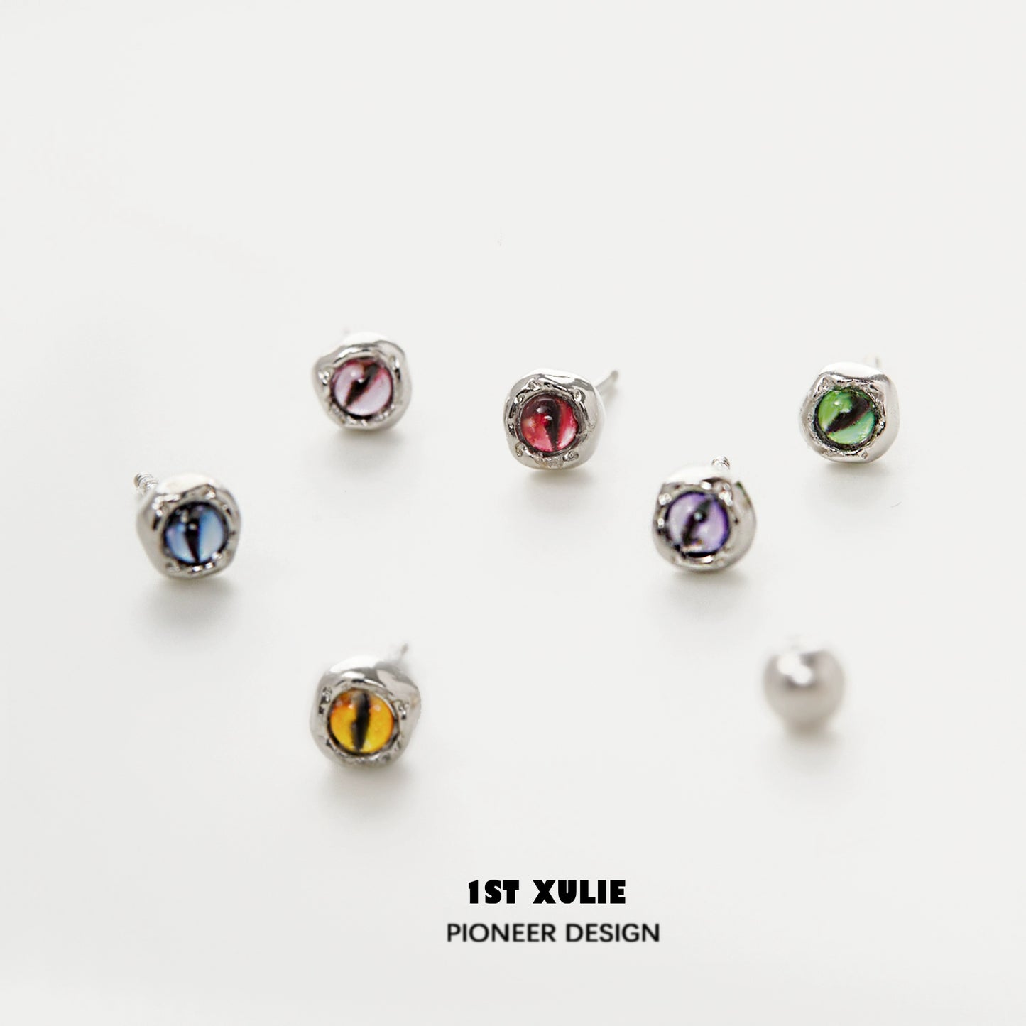 Devil Eye Gothic Stud Earrings