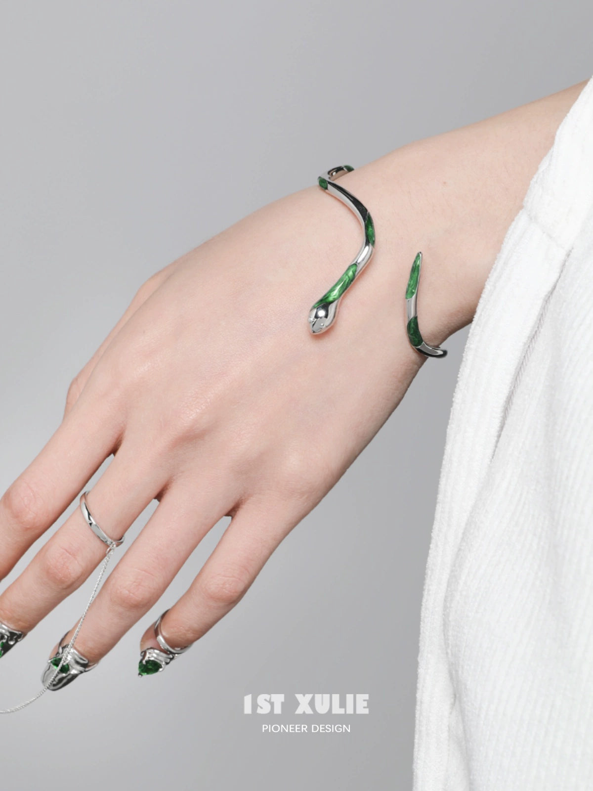 Y2K Slytherin Snake Cool Girl Bracelet