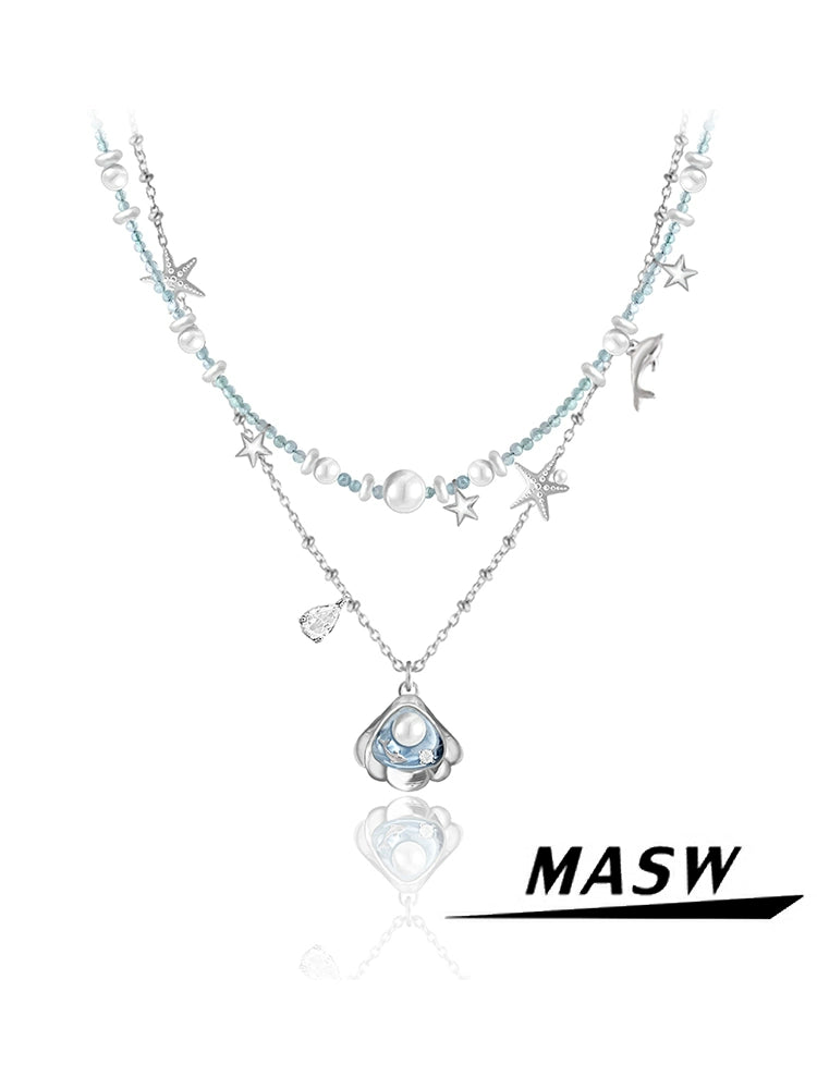 Sea Secret Beaded Necklace