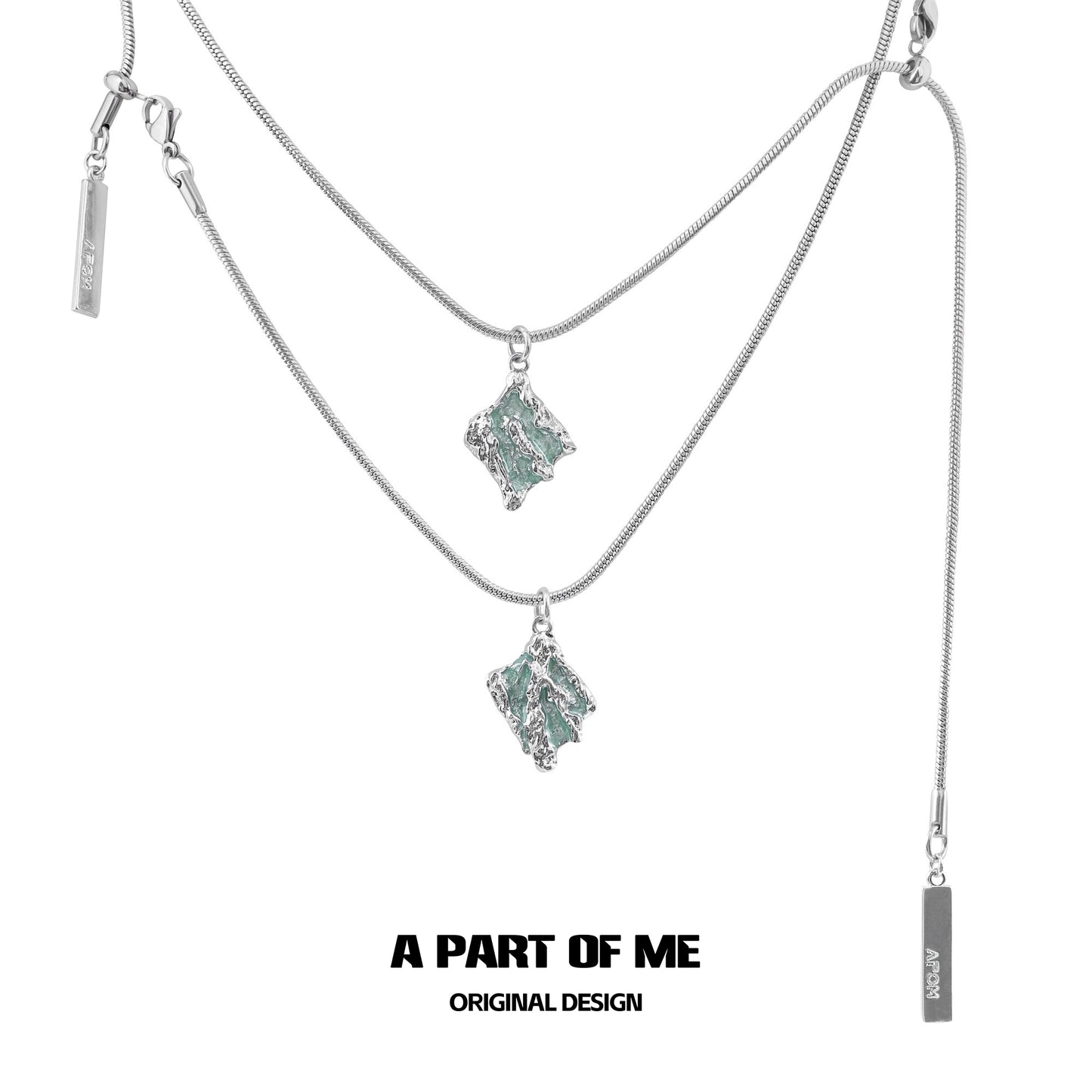 Mint Serpent Snakebone Necklace