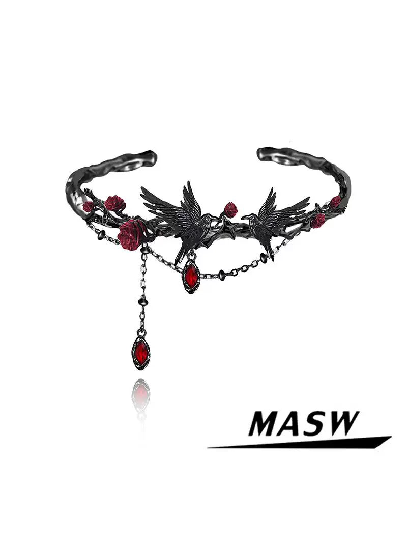 Rose & Raven Gothic Bracelet