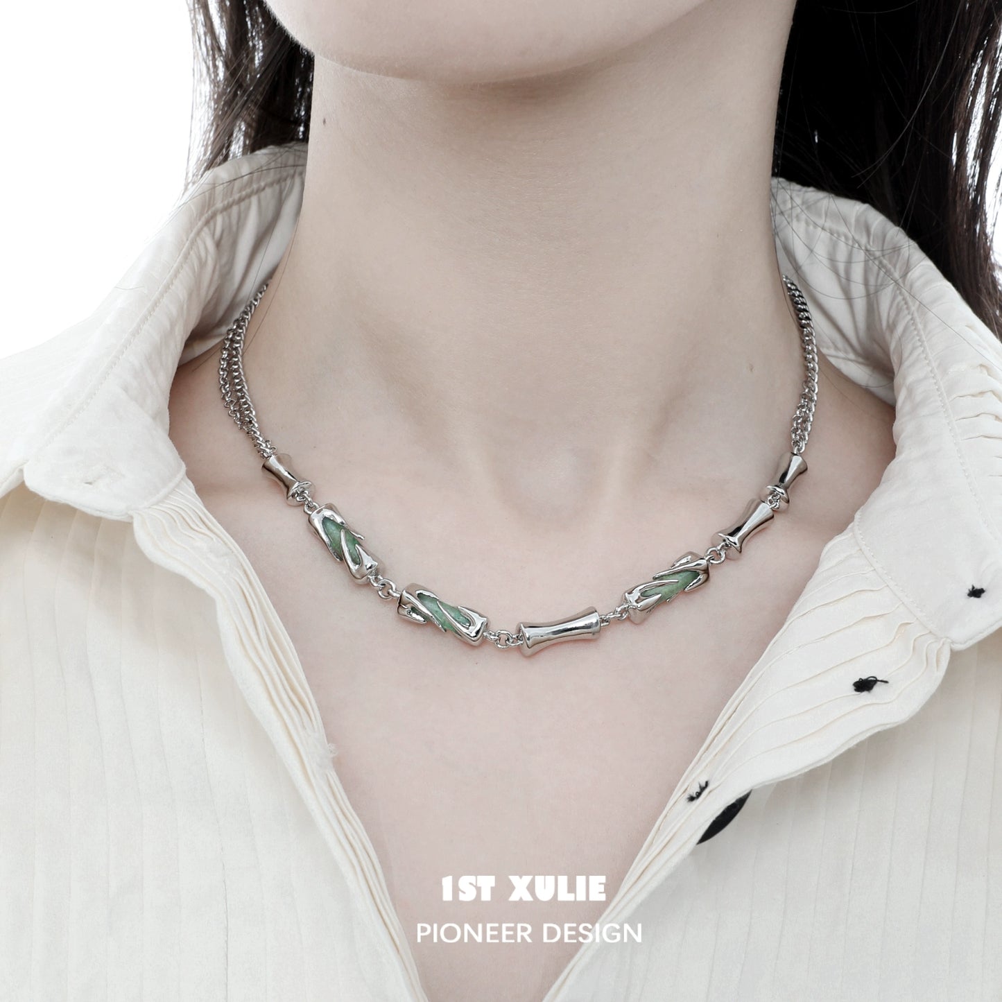 Y2K Bamboo Riddle Necklace