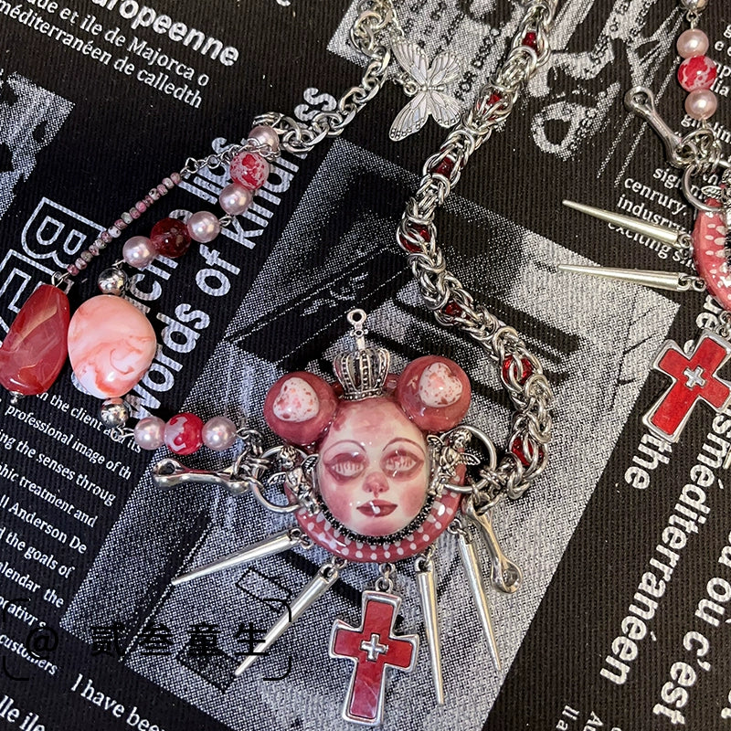 Gothic Blood Nightmare Doll Harajuku Necklace