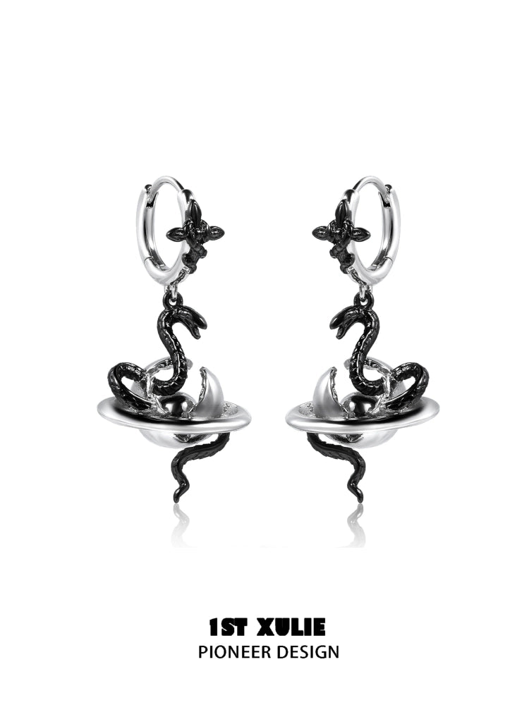 Y2K Dark Rebel Snake Earrings
