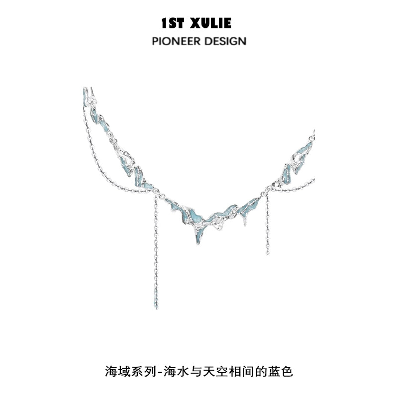 Ocean Breeze Tassel Clavicle Necklace