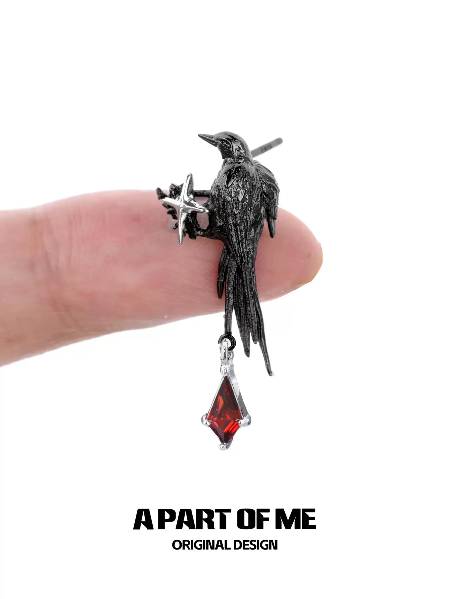 Guardian Raven Earrings