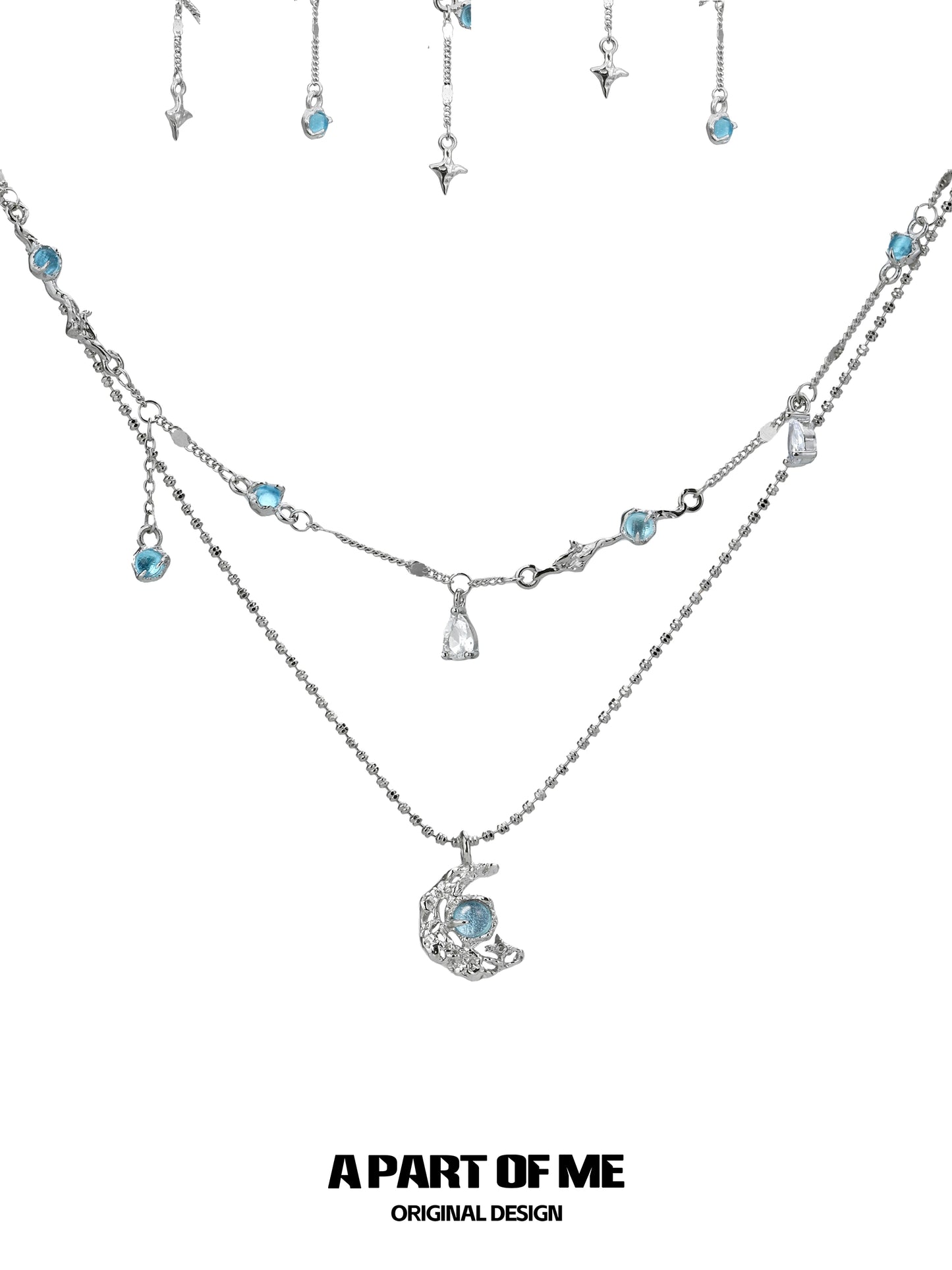 Moonlight Faust Blue Necklace