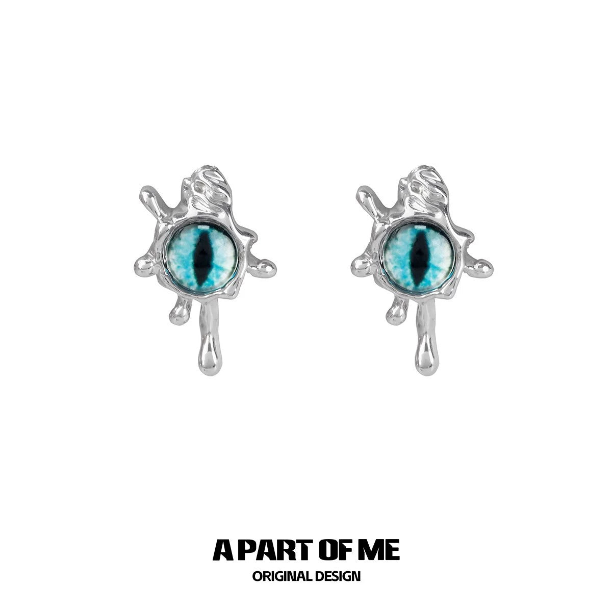 Blue Devil Eye Earrings