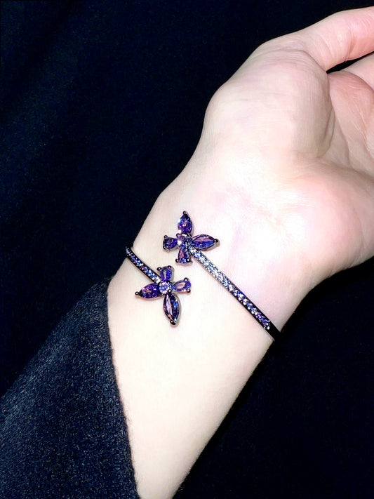 "Shadow Purple Butterfly" Dream Bracelet