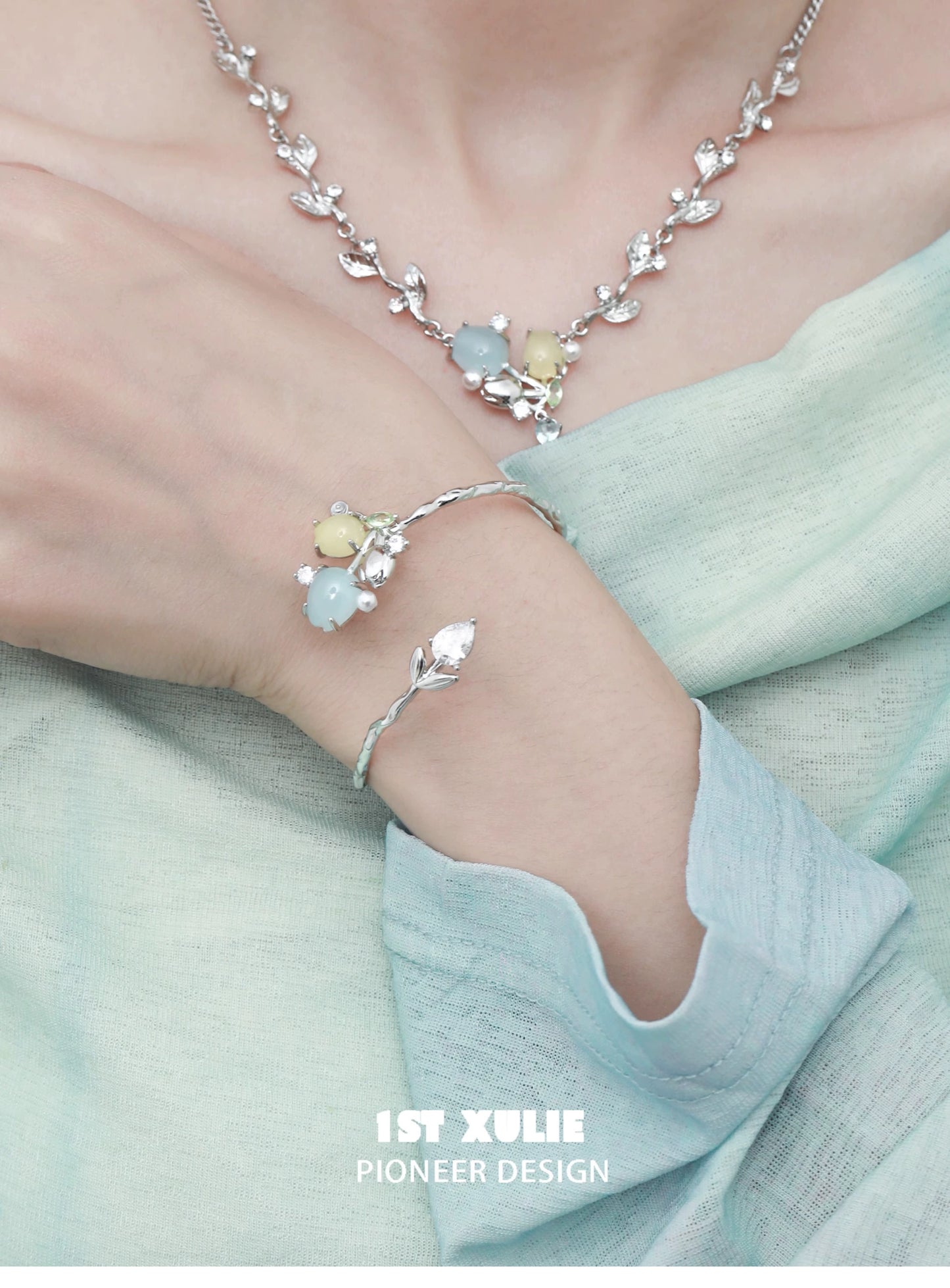 Summer Tulip Silver Bracelet