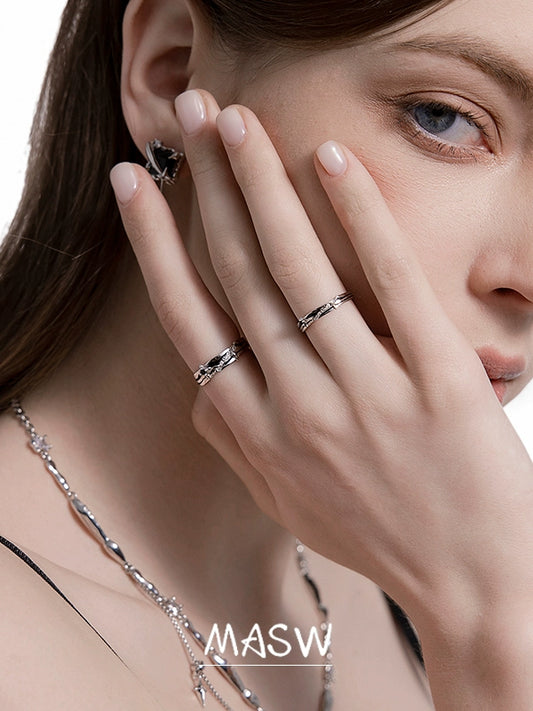 Brilliant Starry Couple Rings