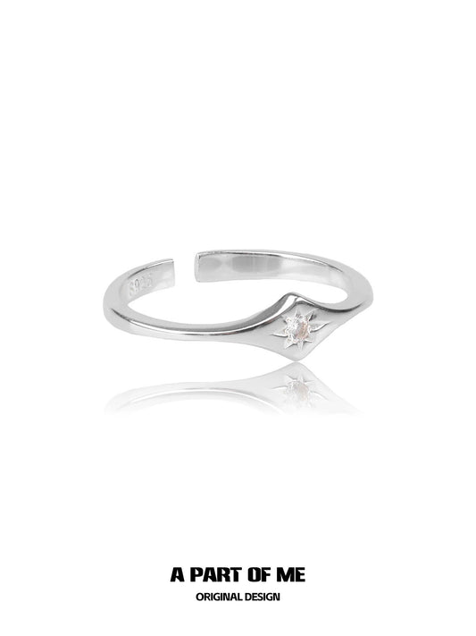 Minimalist Lotus Silver Ring