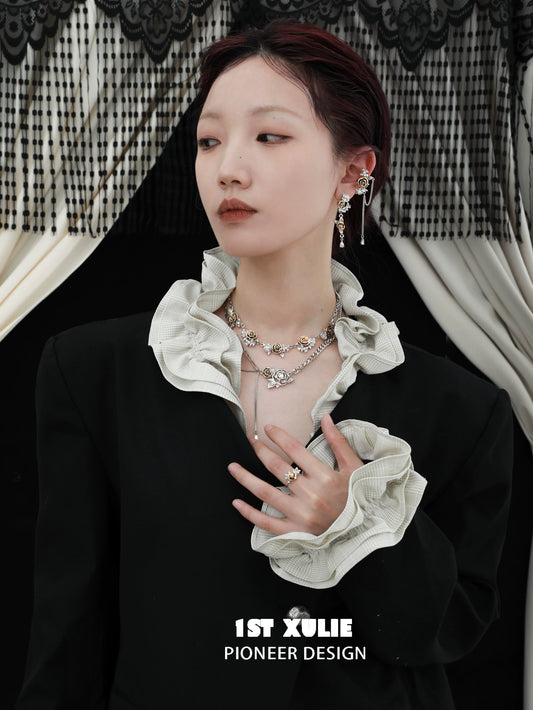 Sunset Rose Vintage Necklace