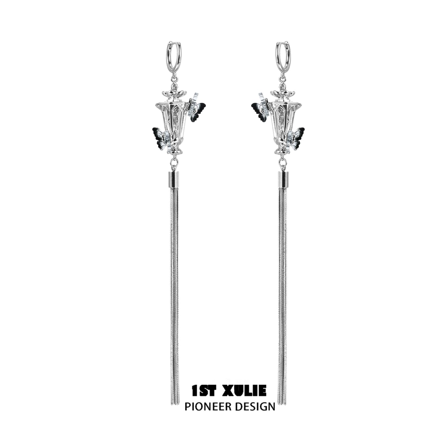 Y2K Butterfly Lamp Tassel Earrings
