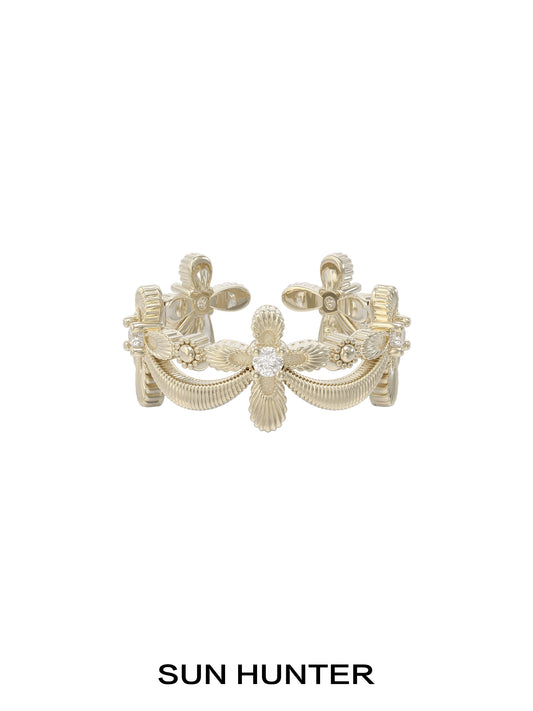 Life Pact Shimmer Cross Ring