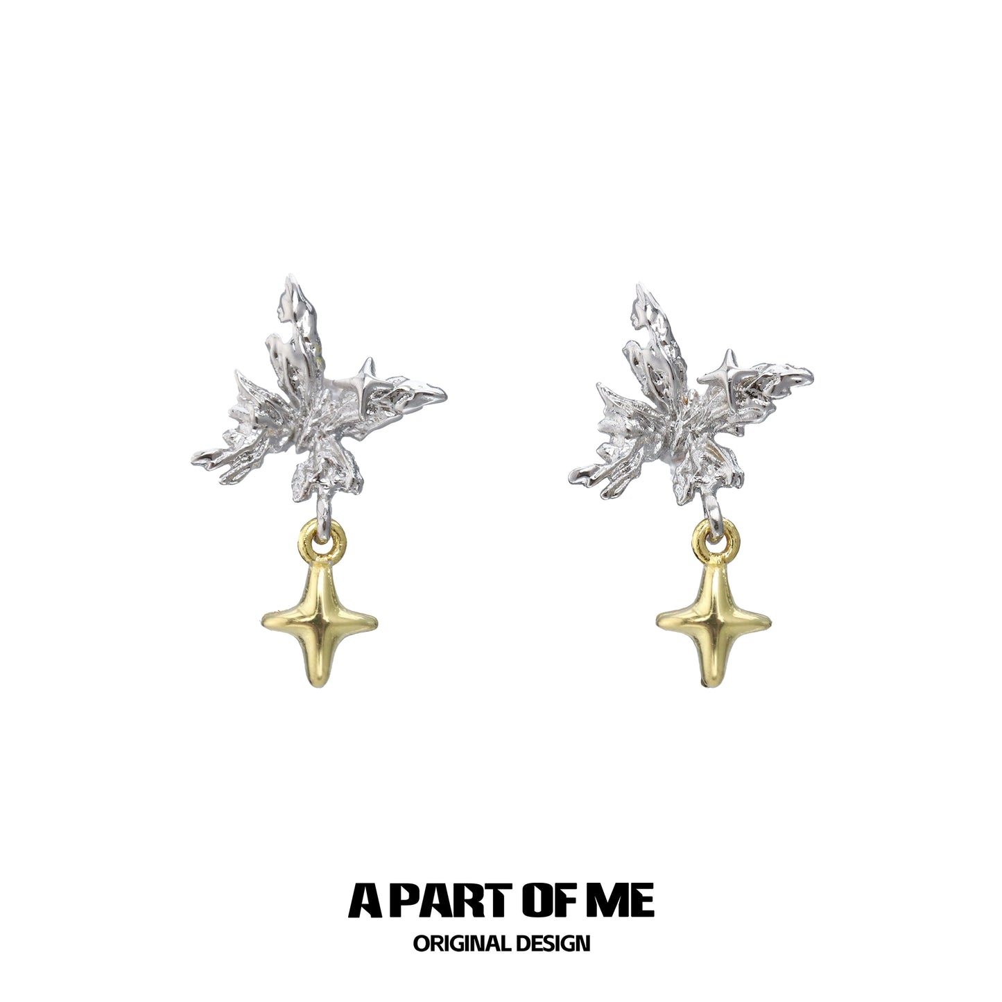 Dainty Butterfly Star Earrings