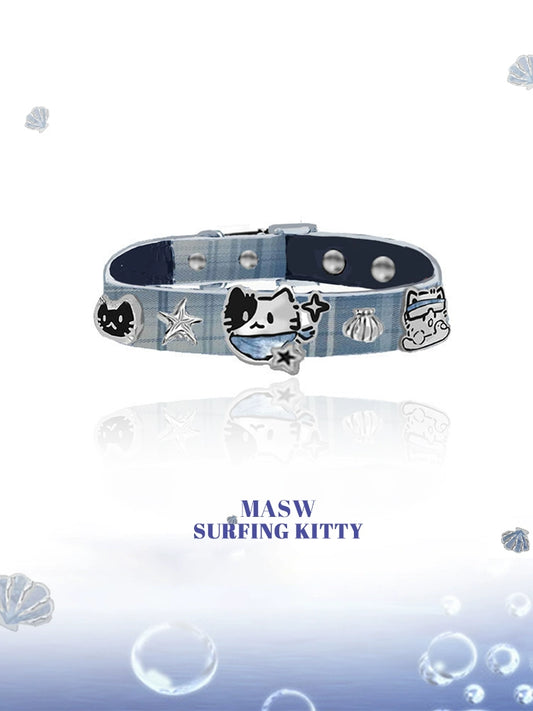 Whimsical Cat Shell Bracelet