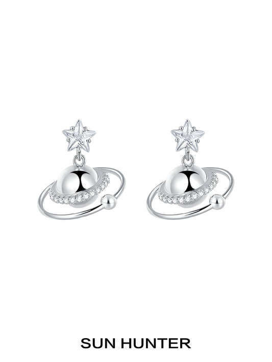 Cosmic Planet Star Earrings