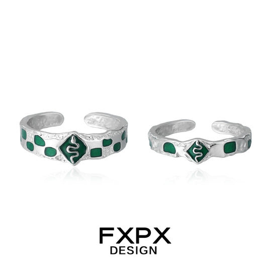 Court Green Snake Ring