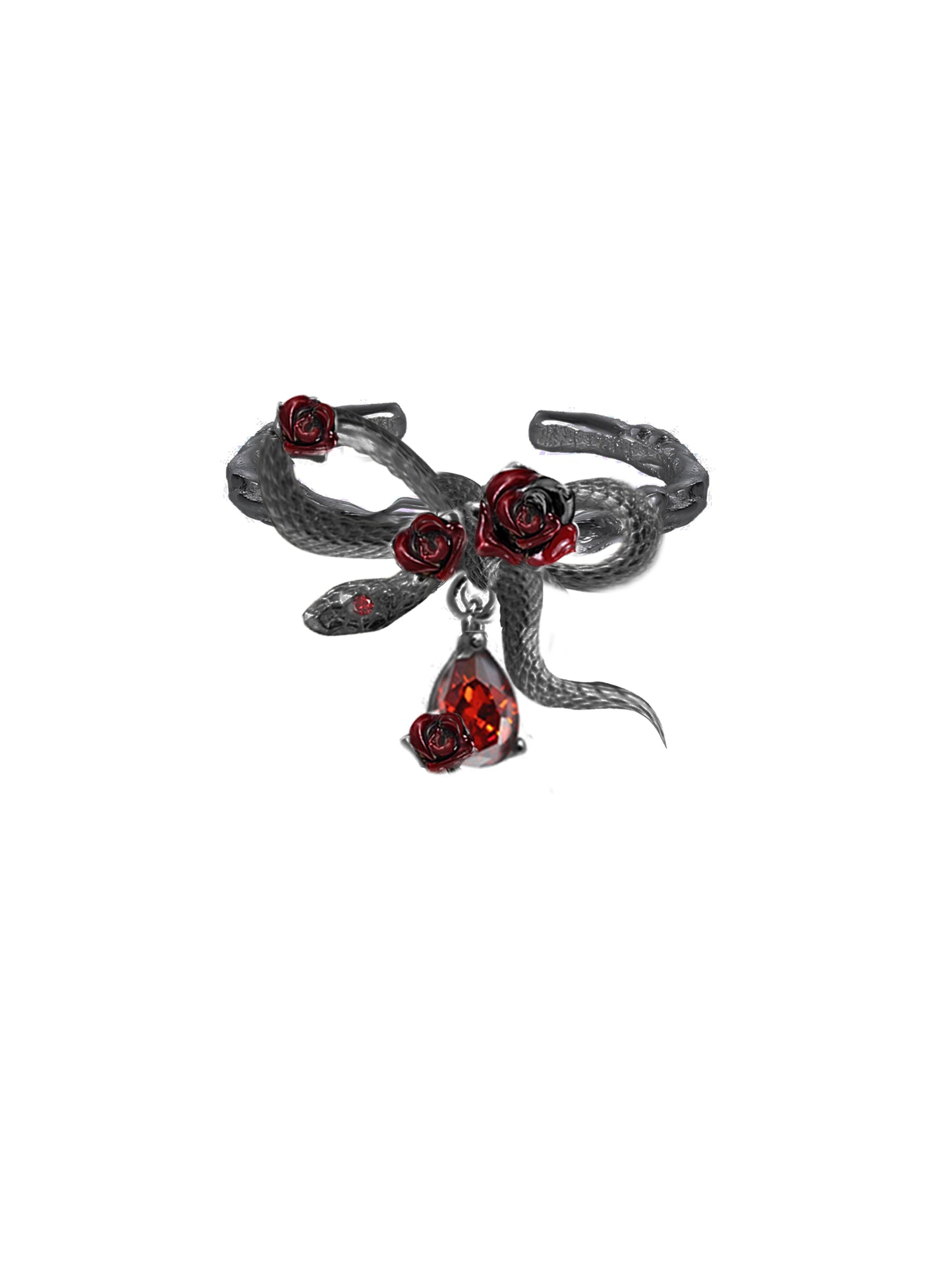 Rose & Snake Dance Ring