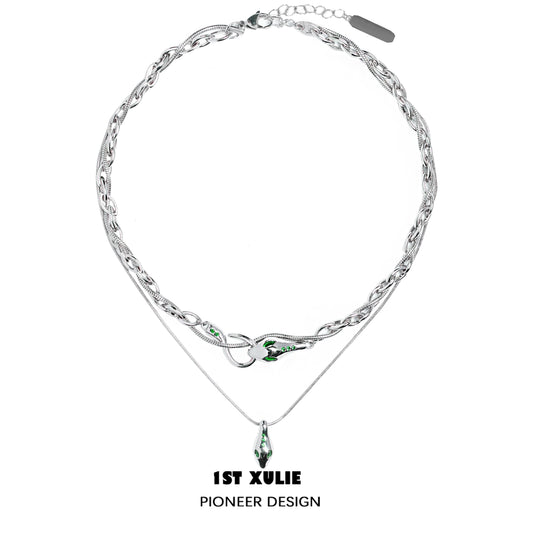 Slytherin Spirit Snake Gaze Necklace
