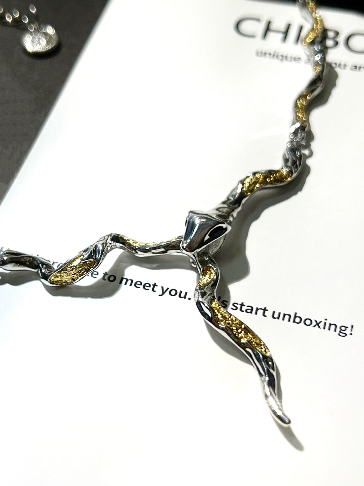 "Golden Snake" Gothic Necklace