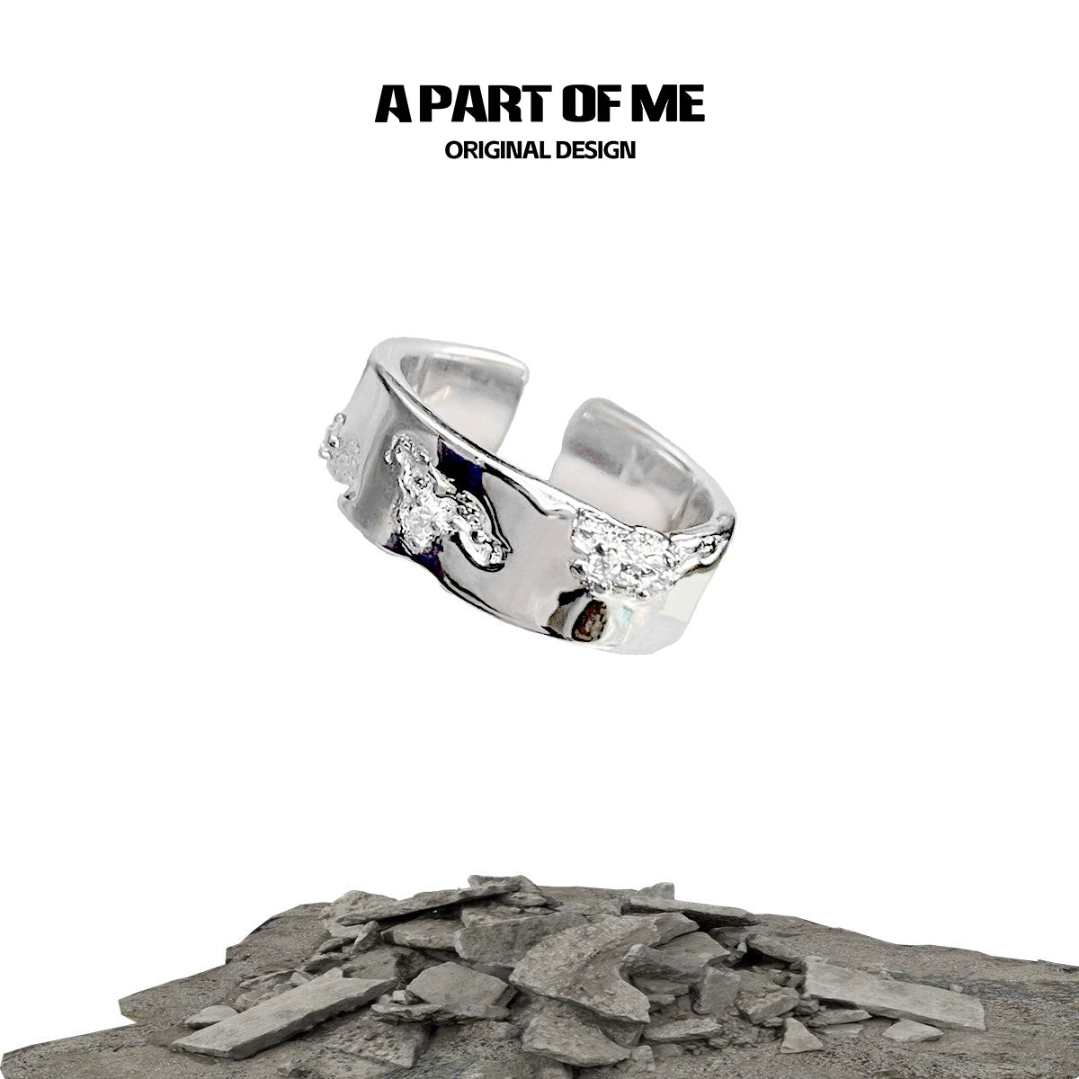 Broken Theory Silver Ring