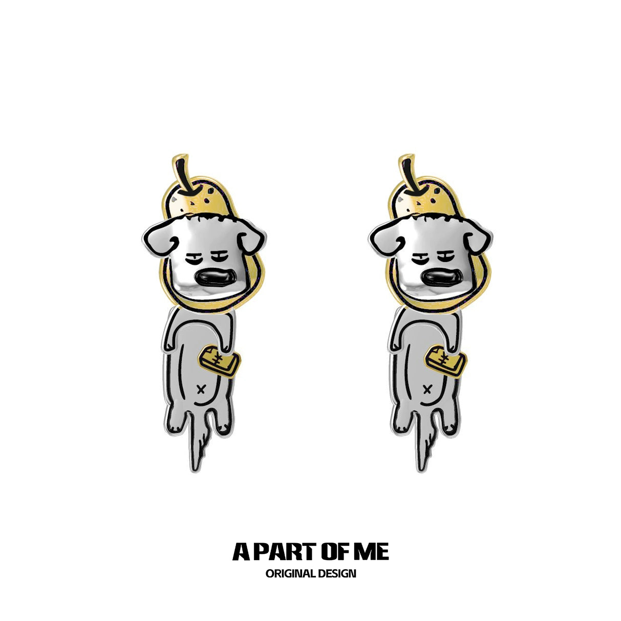 Banana Puppy Cute Earrings
