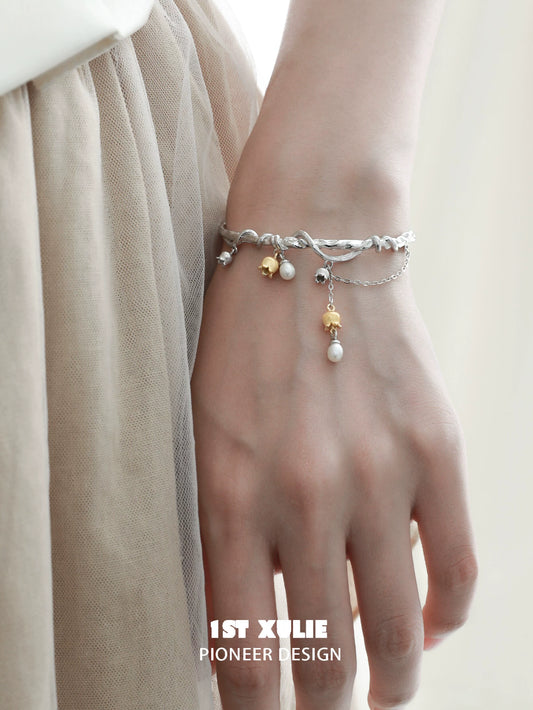 Lily of the Valley Tassel Chain Bracelet