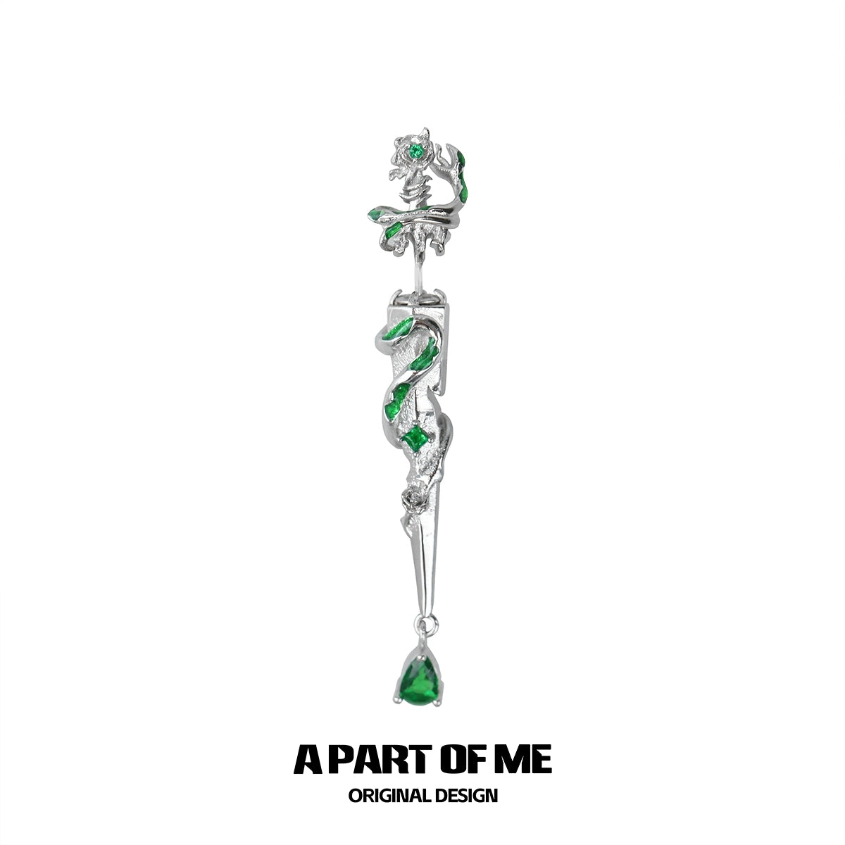 Slytherin Sword Stud Earrings