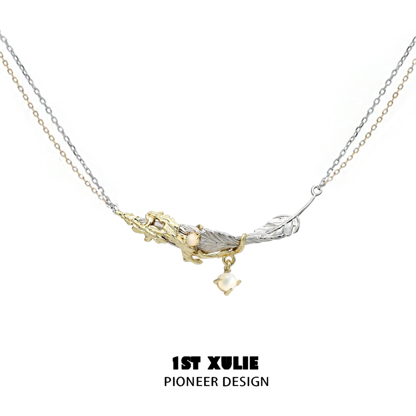 Y2K Enchanted Feather Necklace