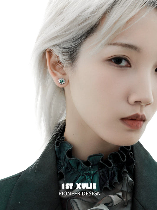 Green Cursed Serpent Ear Cuffs