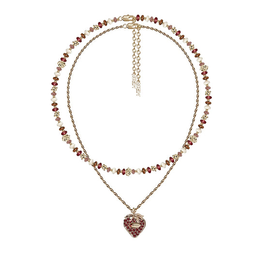 Strawberry Bead Necklace