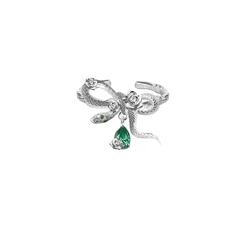 Rose & Snake Dance Ring