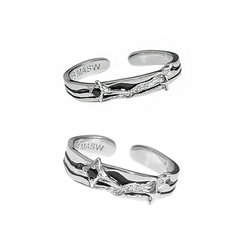 Brilliant Starry Couple Rings