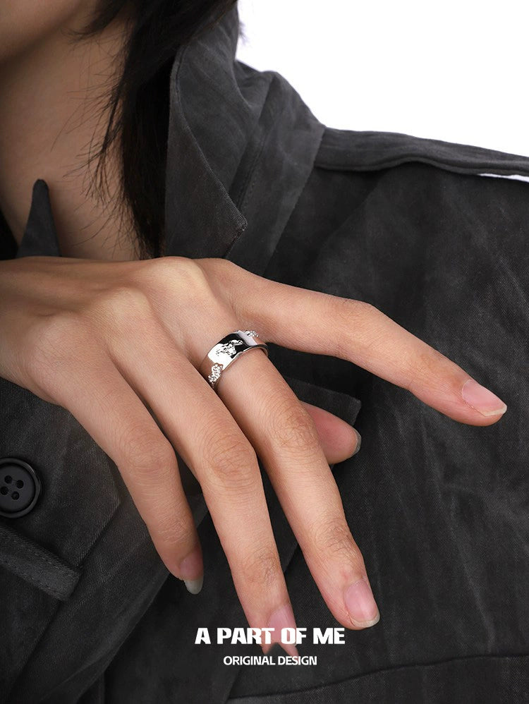 Broken Galaxy Couple Rings