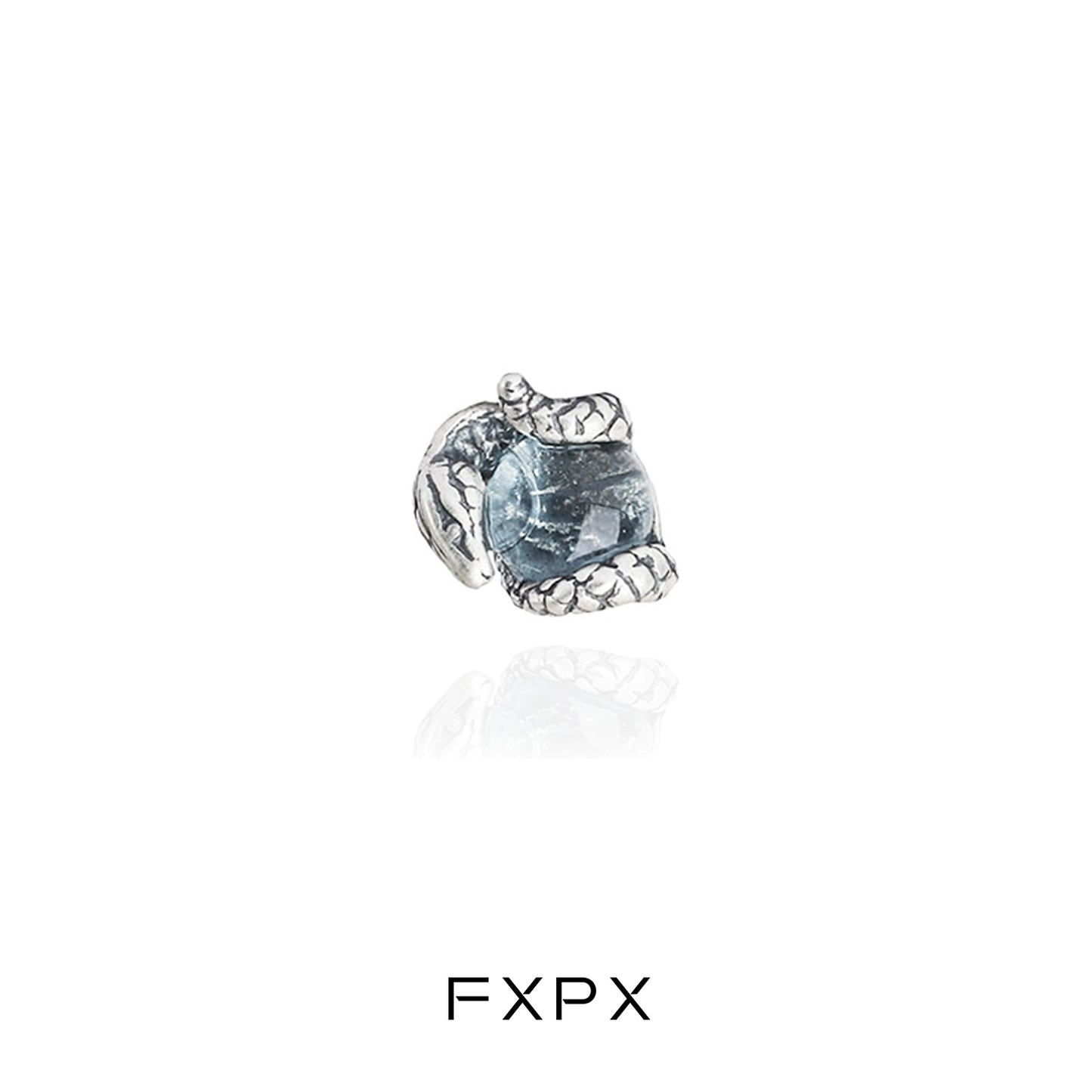 Greedy Snake Blue Stud Earrings