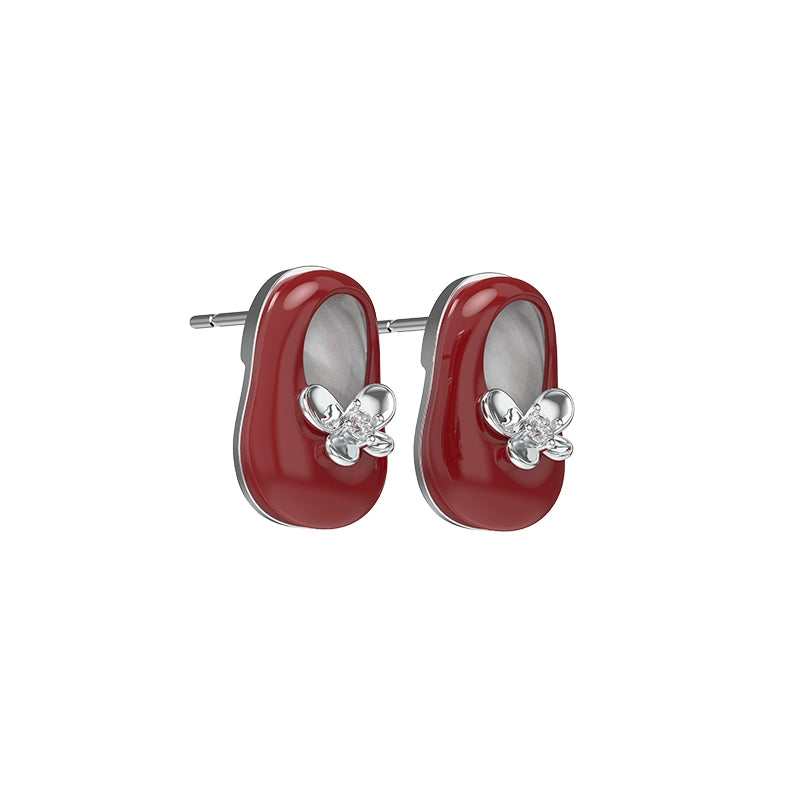 Vintage Cute Walking Shoe Earrings