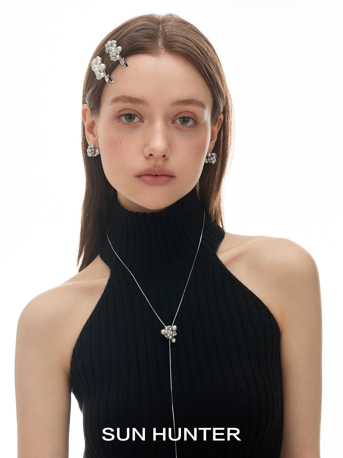 Explosive Pearl Zircon Earrings