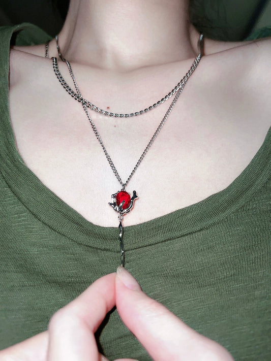 "No Man's Land Rose" Cold Necklace