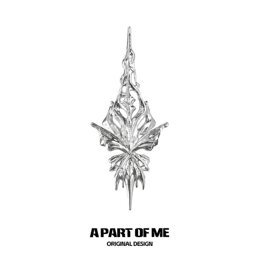 Fingertip Butterfly Silver Ring